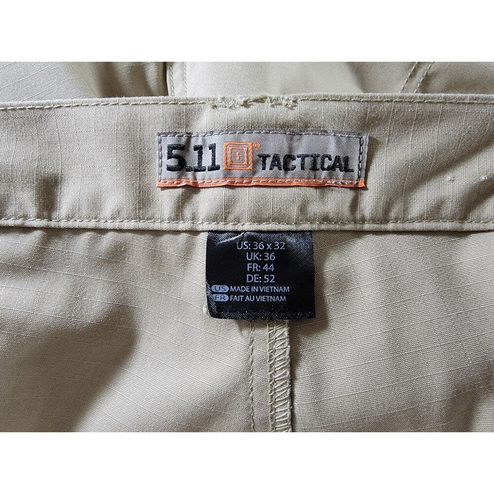 5.11 Tactical Beige Cargo Pants - 36 x 32 - Picture 7 of 8